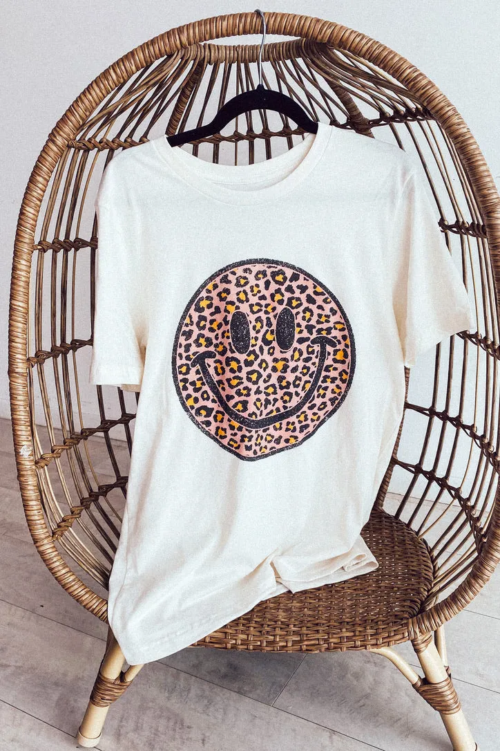 All Smiles Oversized Graphic Tee