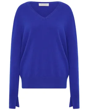 Cobalt Cashmere V Neck