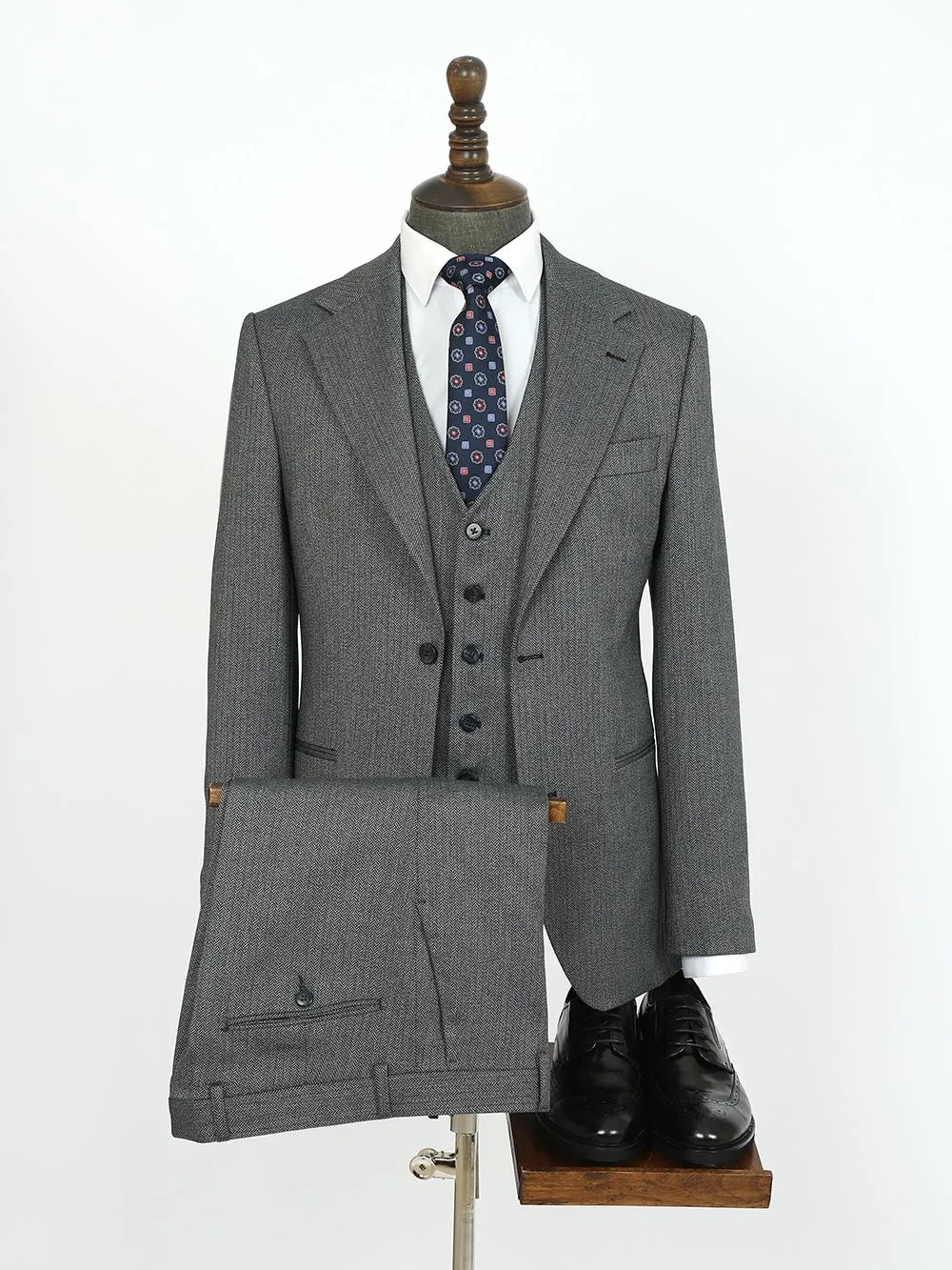 Cody Grey Set Blazer Linen Suit
