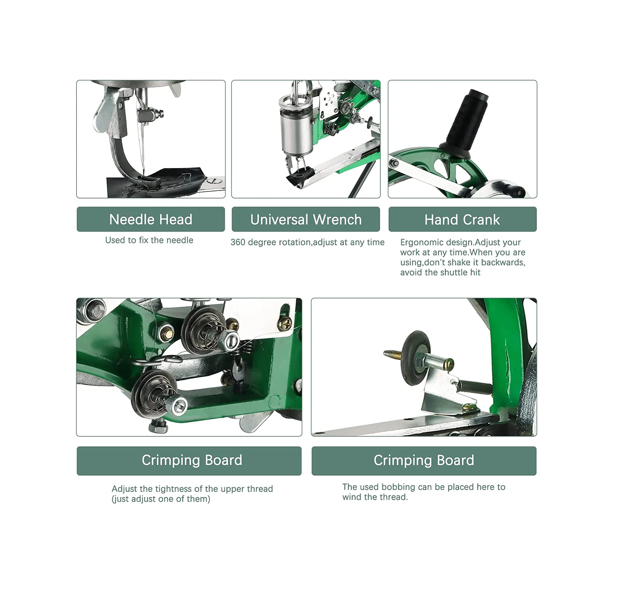 FLKQC Shoe Repair Machine Hand Cobbler Sewing Machine Sewing Machine Manual Leather Machine Shoe Sewing Machine for Shoes Bags Clothes