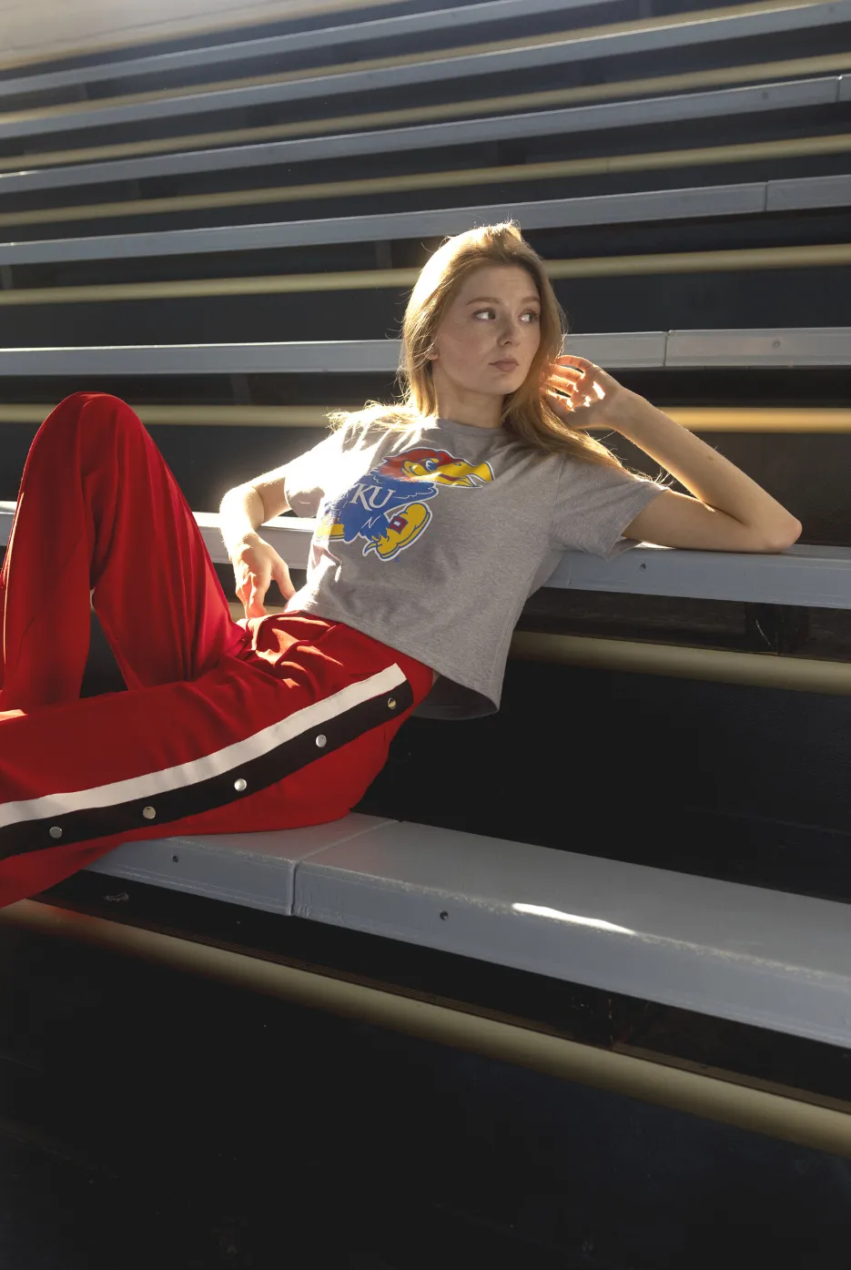 Jayhawk  Crop Tee