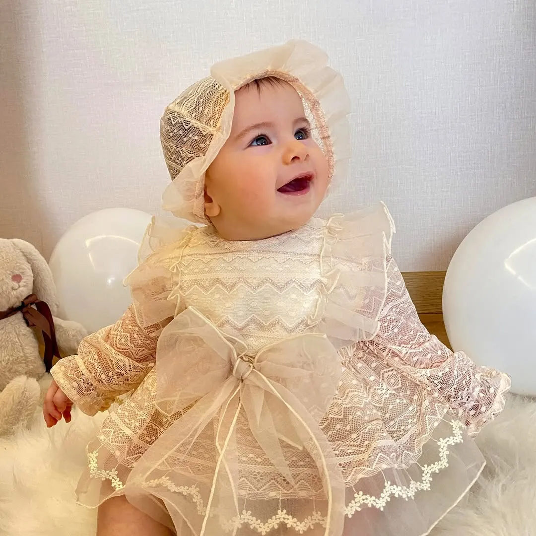 Paisley Romper and Bonnet
