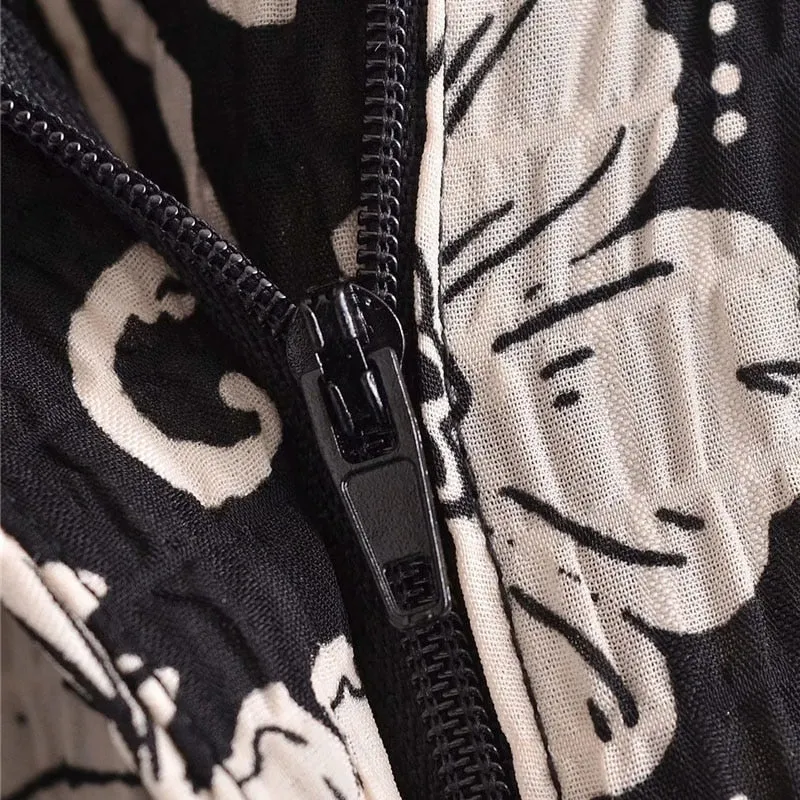 PRINTED PAPERBAG TROUSERS