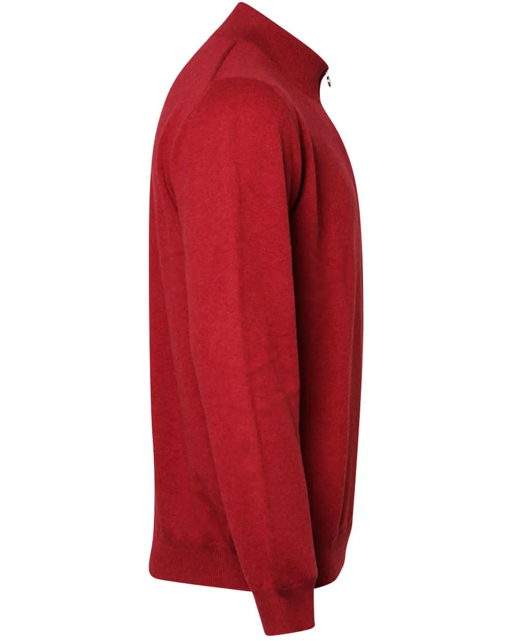 Red Cashmere Quarter Zip