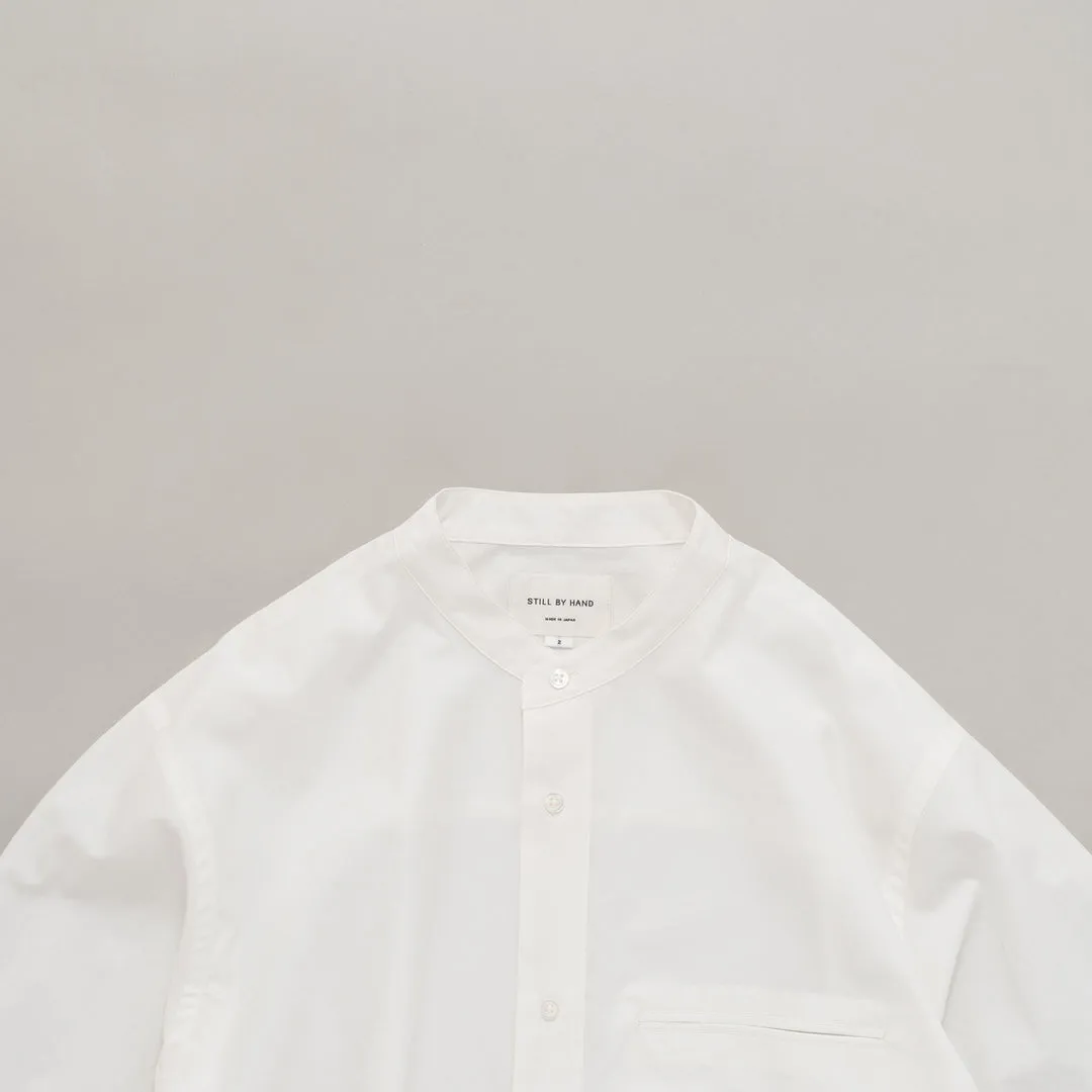 SH02251 LINEN MIXED BAND COLLAR SHIRT