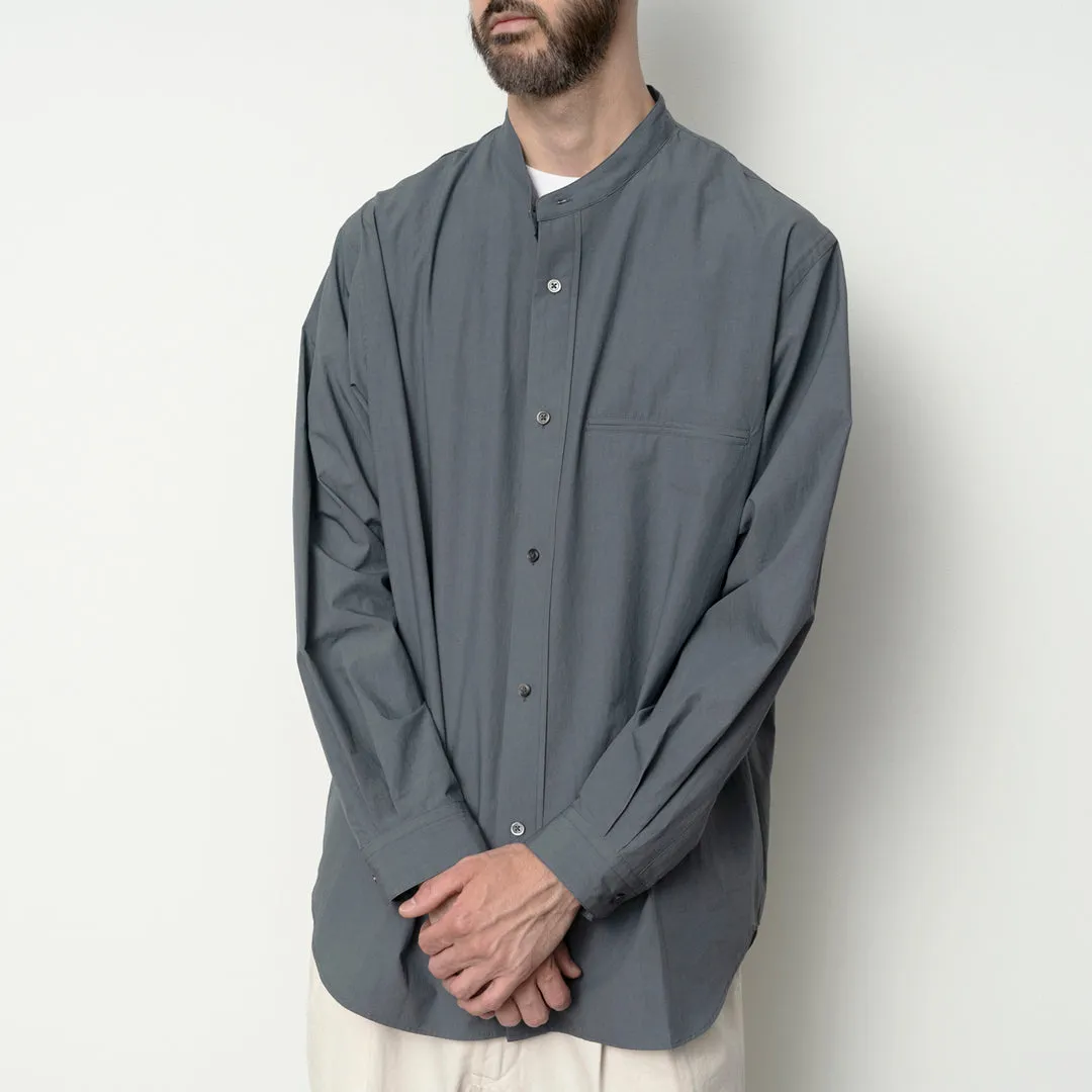 SH02251 LINEN MIXED BAND COLLAR SHIRT