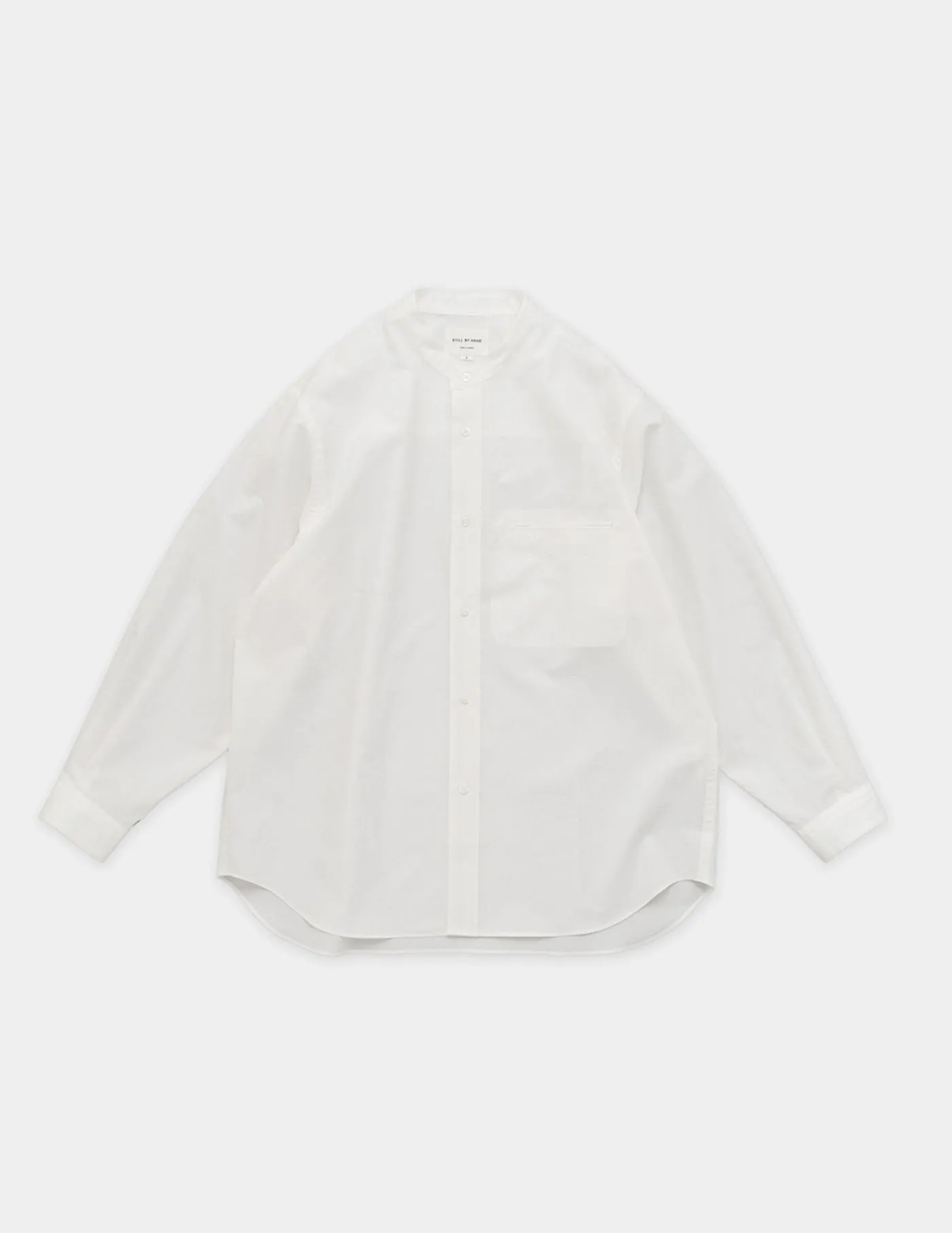 SH02251 LINEN MIXED BAND COLLAR SHIRT