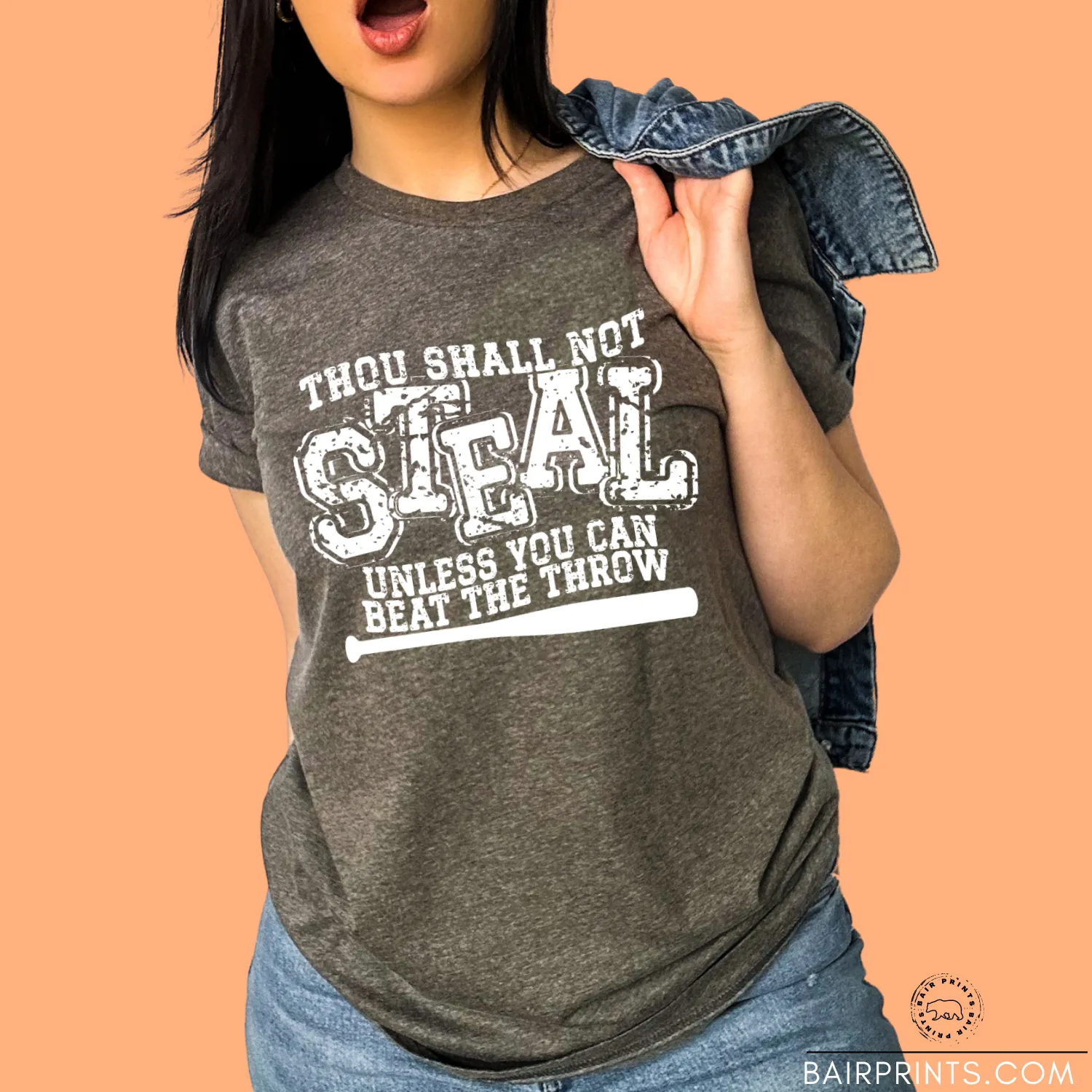 Though Shall Not Still Unless You can Beat the Throw Screen Printed Tee