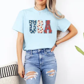 USA Floral | Adult Tee