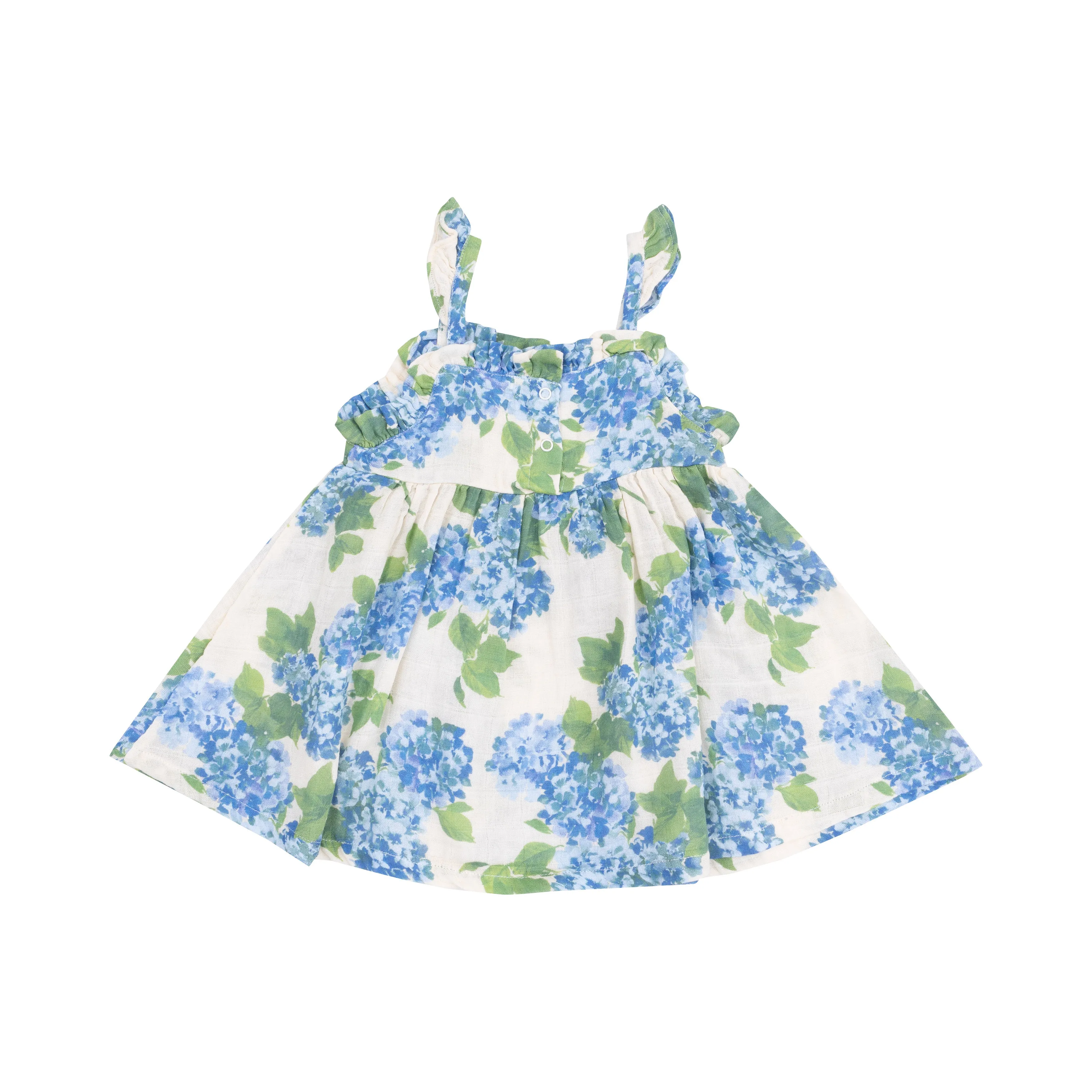 Watercolor Hydrangeas Paperbag Ruffle Sundress